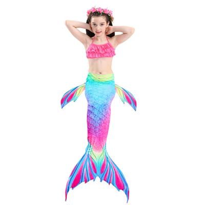 China New Design High Quality Rts Girls Mermaid Tail Breathable For Kids Swimming Swimsuit for sale