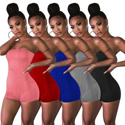 China Anti-wrinkle YX5992 Amazon hot selling 2021 summer women's clothing women's one-piece overalls and rompers de mujer de conjunto de ropa for sale