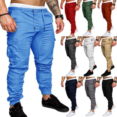 China Anti-pilling New Coming Multicolor Mens Stacked Joggers Pants With Side Pockets Street Wear Mens Track Cargo Pants for sale