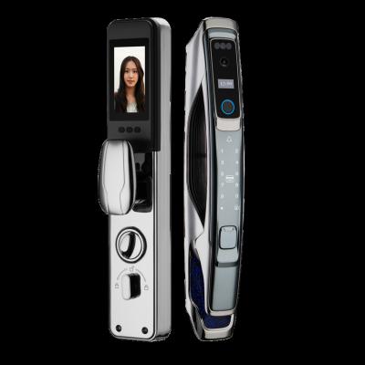 China Face Recognition Home Door Lock Auto Lock With Face Scan Camera Fingerprint Keypad Lock Wifi Smart Door Lock for sale