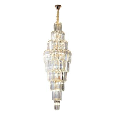 China Traditional Luxury Home Living Room Large Chandelier Ceiling Style Lamp Clear Crystal Chandelier for sale