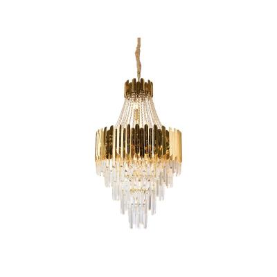 China Residential Luxury Modern Style Interior Wall Lamp Decoration Lighting Luxury Villa Crystal Chandelier for sale