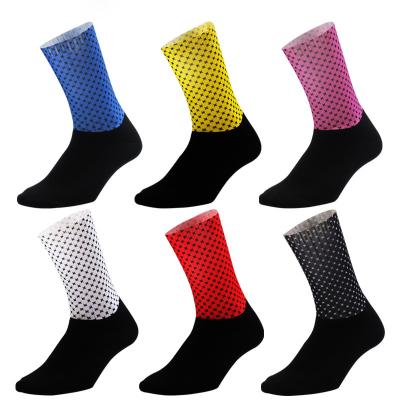 China Breathable Professional Road Bicycle Cycling Breathable Outdoor Mid-Calf Bike Custom Sport Socks for sale