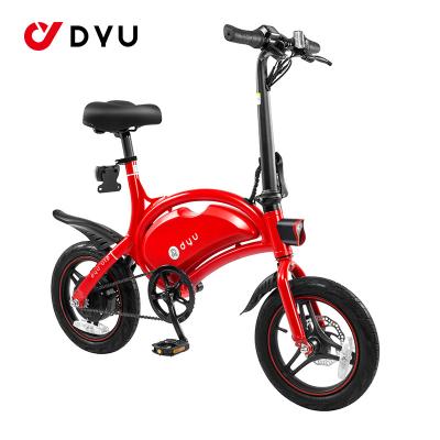 China FREE SHIPPING Aluminum Alloy Mini Compact City E Electric Bike 10Ah 25Km/h [US WAREHOUSE] DYU D3+ Folding Bike Adult Use for sale