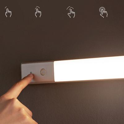 China Original EZVALO 52CM LED Wireless Motion Sensor Night Light Wholesale Modern USB Charging Magnetic Strip Under Cabinet Light for sale