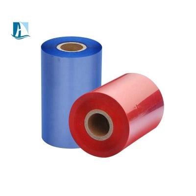 China Printer Ribbon Standard TTR Blue Thermal Transfer Flat Head Ribbon for Volume Printing for sale