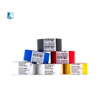 China 35mm*100m Messing briefprinter Compatibel warm stempen folie voor afdruk Productiedatum Te koop