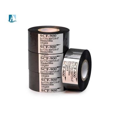 China AT1 Black Color Printer Ribbon for Hot Stamping Date and Batch Number Printing Ribbon for sale