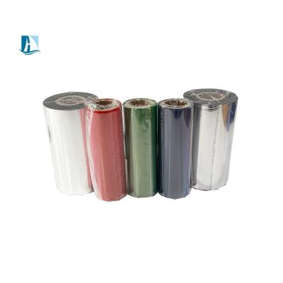 China Wash Care Resin Ribbon White Black Thermal Transfer Ribbon for Label Printer Printing for sale