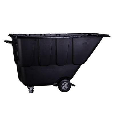 China AG1002 Plastic Storage Tray Cart With 4 Wheels Laundry Service Trolley , Tilt Truck for sale