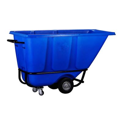 China AG1503 Light Duty Gray Storage Garbage Cart , Commercial Storage Waste Bin for sale