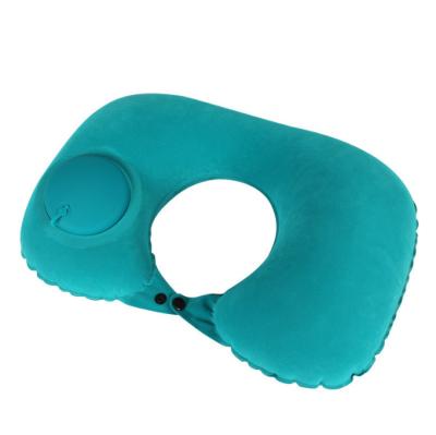 China Memory U-shaped Inflatable Camping Pillow - Outdoor Pillow for Sleeping and Traveling - Compressible Memory Foam Travel Pillow for sale