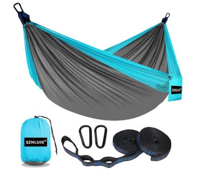 China Modern Camping Hammock Double & Single Portable Hammocks with 2 Tree Straps, Great for Hiking,Backpacking,Hunting,Outdoor,Beach,Camping for sale