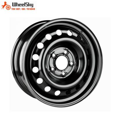 China For Toyota Auris/Corolla/Corolla IV/Auris/Camry/RAV4 Wheelsky Reverse 675701 16 Inch Popular Snow Black Steel Wheel 16x6.5 PCD 5x1143 for sale