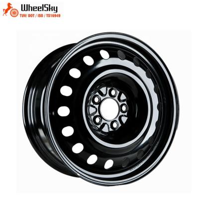 China Made For Suzuki Wheelsky 895714 18x7.5 PCD 5X1143 Popular Snow 18 Inch Steel Car Wheel Black Rims for sale