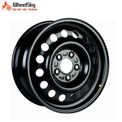 China For Chevrolet Cruze/Captiva Wheelsky 675801 16 Inch 16x6.5 5x115 Black E-Coating Snow Wheel Steel Rim for sale