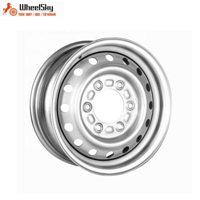 China Wheelsky Steel Factory Direct 456F01T-S 14 14x5.5 PCD 6x1397 Wheel Rim Steel Truck for sale