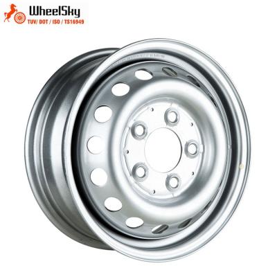 China For Mercedes Sprinter 308/312/314 01/00-04/06 Wheelsky 565C01 T-S Custom 15 Inch 15X6.0 PCD 5x130 Pickup Light Truck Silver Steel Wheels for sale