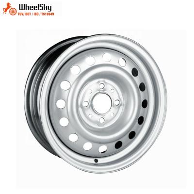 China Universal Inch 14x5.5 PCD 4x100 650kg Load Capacity Winter Snow Europe Trailer Wheelsky ET1455402-S Trailer Steel Wheel for sale