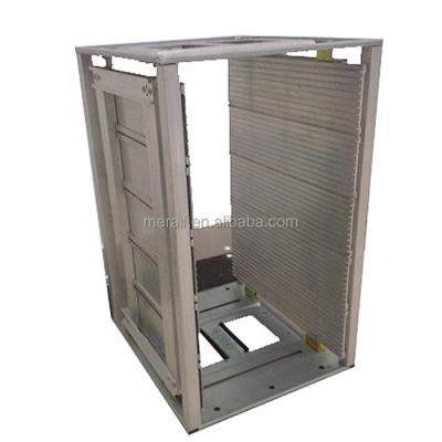 China Aluminum Plastic Anti static PCB Foldable Standing rack SMT Storage L Size Antistatic ESD Anti-static Magazine Rack for sale