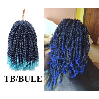 China Synthetic Crochet Braid Hair Curly Spring Twist Hair Synthetic Crochet Braids Hair Spring Twist Hair for sale