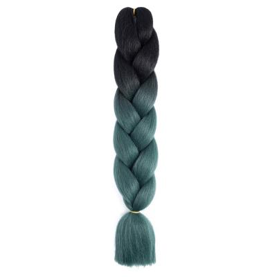 China Daily Decoration Synthetic Hair Yaki Ombre Braiding Braiding Pre Stretched Super Jumbo Hair Crochet Braids For Hair 100g 24inch for sale