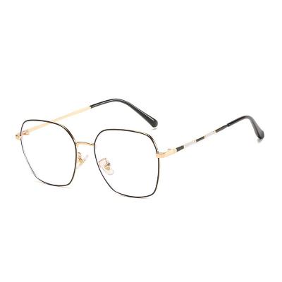 China 2022 Fashion New Arrival Fashion Women Metal Frame Anti Blue Light Glasses Optical Glasses for sale