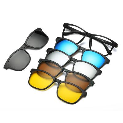 China Fashion Sunglasses Classic Cycling Custom Designer Magnetic Sport Clip On Polarized Sunglasses Mens River for sale