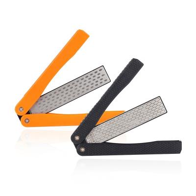 China 400/600 Grit Pocket Knife Sharpener Folding Disposable Knife Sharpening Stone For Outdoor Camping Garden for sale