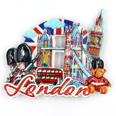 China England Fridge Magnet Ferris Wheel Tower Bridge Big Ben Landmark London Building Shape Fridge Sticker Souvenir for sale