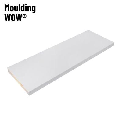 China Modern White Primed Joint Finger Radiata Pine S3S Boards Custom Molding MDF Skirting Skirting for sale