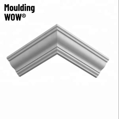 China MDF Decorative Corner MDF Molding Modern Primed Wood Crown Ceiling Molding for sale