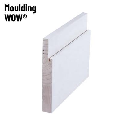 China Modern wood panel door edging molding white primed wood exterior door jamb for sale