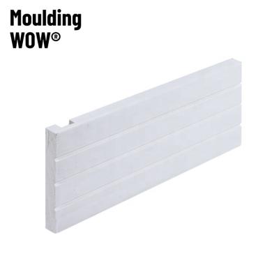 China Modern Door And Frame MDF Of White Primed Wood Mounts Door Jamb Flat Window Sash for sale