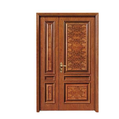 China Good quality unique carved double wooden door handmade carving door designs for sale