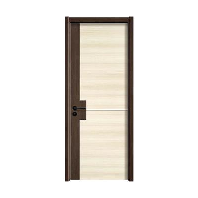 China Hot Sale Popular Design Wood MDF Door Interior MDF with Solid Wood Swing Modern Hotel Melamine Paint Free/stable Material 15days for sale