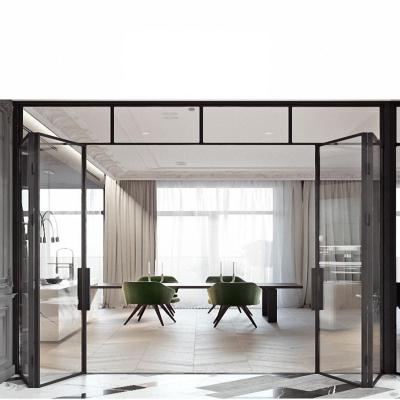 China best design 1.6mm thickness aluminum frame fold doors kitchen sliding folding doors for sale