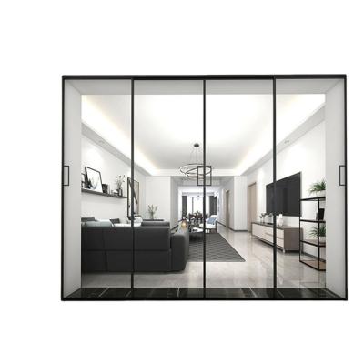 China Aluminum Frame Glass Door Entrance Aluminum Sliding Door for sale