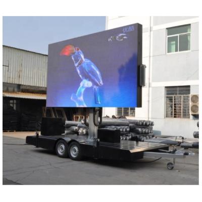 China Outdoor Mobile Advertising Folded Led Trailer Billboard For Advertising for sale