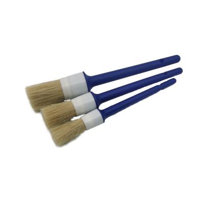 China 3 Pcs Car Wash Brush Kit Retail Cleaning Brush Durable Tools for sale