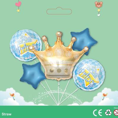 China Party Decoration Foil Balloons Set Birthday High Quality Balloons Party Set Baby Series Paper Card Foil Wrapping Balloons for sale