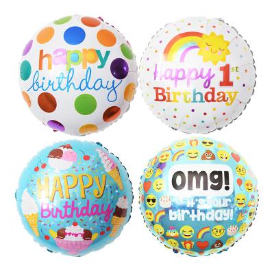 China New arrival decoration 18 inch happy birthday foil balloon for party decoration for sale