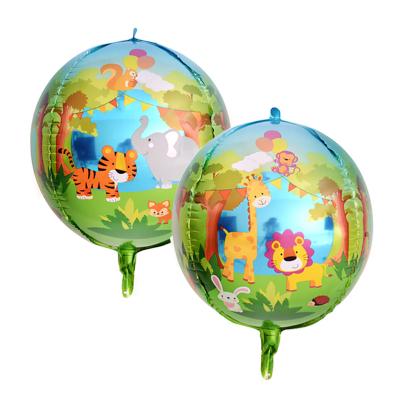 China Decoration Wholesale 4d Round Shaped All Sides Sphere Globos Helium Decoration Party Balloon for sale