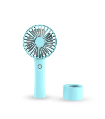 China With Usb Portable Handheld Rechargeable Outdoor Mini Heater Pocket Fan With Base Base for sale