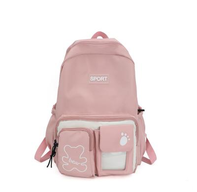 China Custom Women's Backpack Waterproof Travel Rucksack College School Bag With Logo for sale