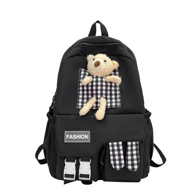 China 2023 multi-layer structure multi-layer structure stock large capacity customizable logo school backpack waterproof for sale