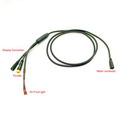 China Ebike 8fun bafang 1T3 Cable Bafang M510/M500/M600 Motor Connect Display Throttle and Light Cable 1T3 Cable for sale