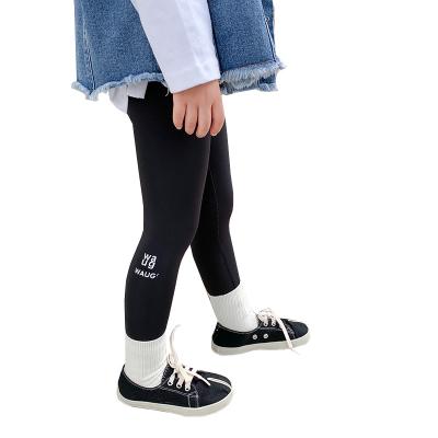 China Girls Breathable Leg Warmers Children Use Spring And Autumn Waist High Stretch Thin Leg Warmers Letters Printed Fashionable Pants for sale