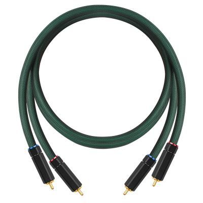 China Camera Profissional RCA Line 4 Core Hifi Interface De Audio Cable Pure Copper Audiophile Silver Plated for sale