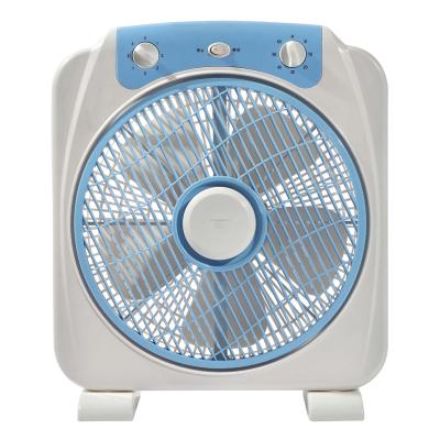 China Household 10 inch 12 inch oscillating box fan with one hour for sale